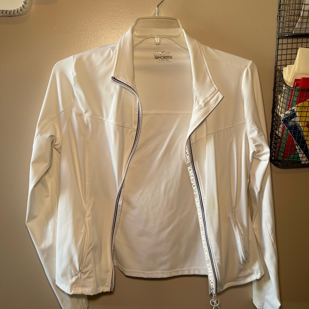 Lightweight White Women's Bomber Jacket with Zip Detail